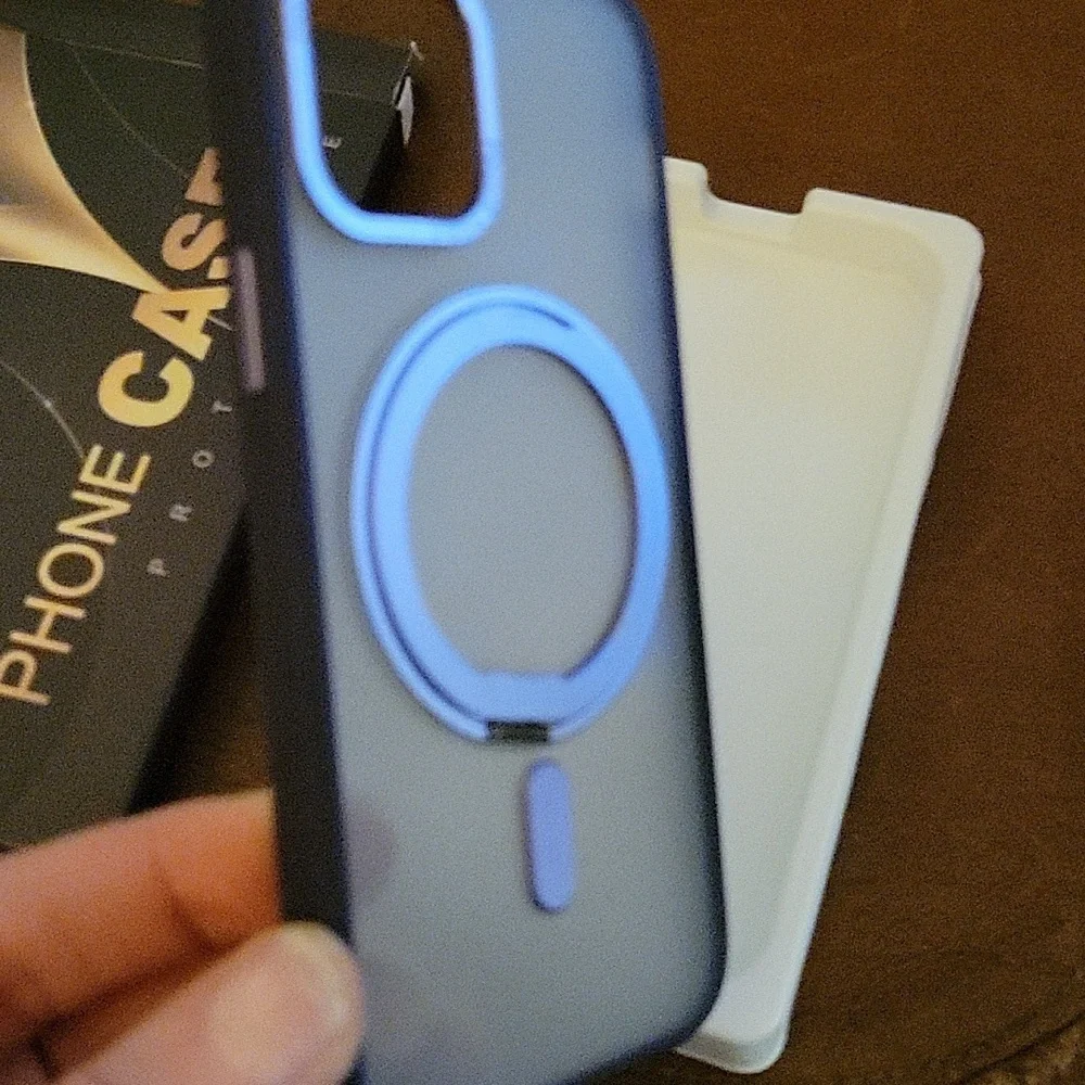 iPhone 12/12 Pro 6.1 Case with Purple Ring Holder